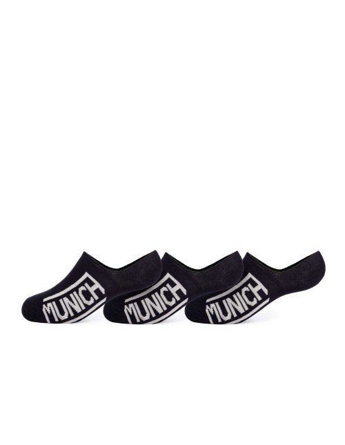 INVISIBLE SOCKS BLACK/WHITE PACK 3